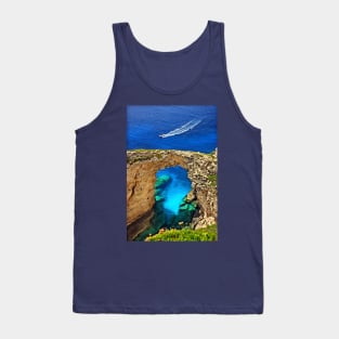 Rocky gate to the Ionian Sea Tank Top